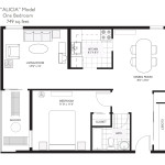 South Ottawa 1 Bedroom Apartment Floorplan